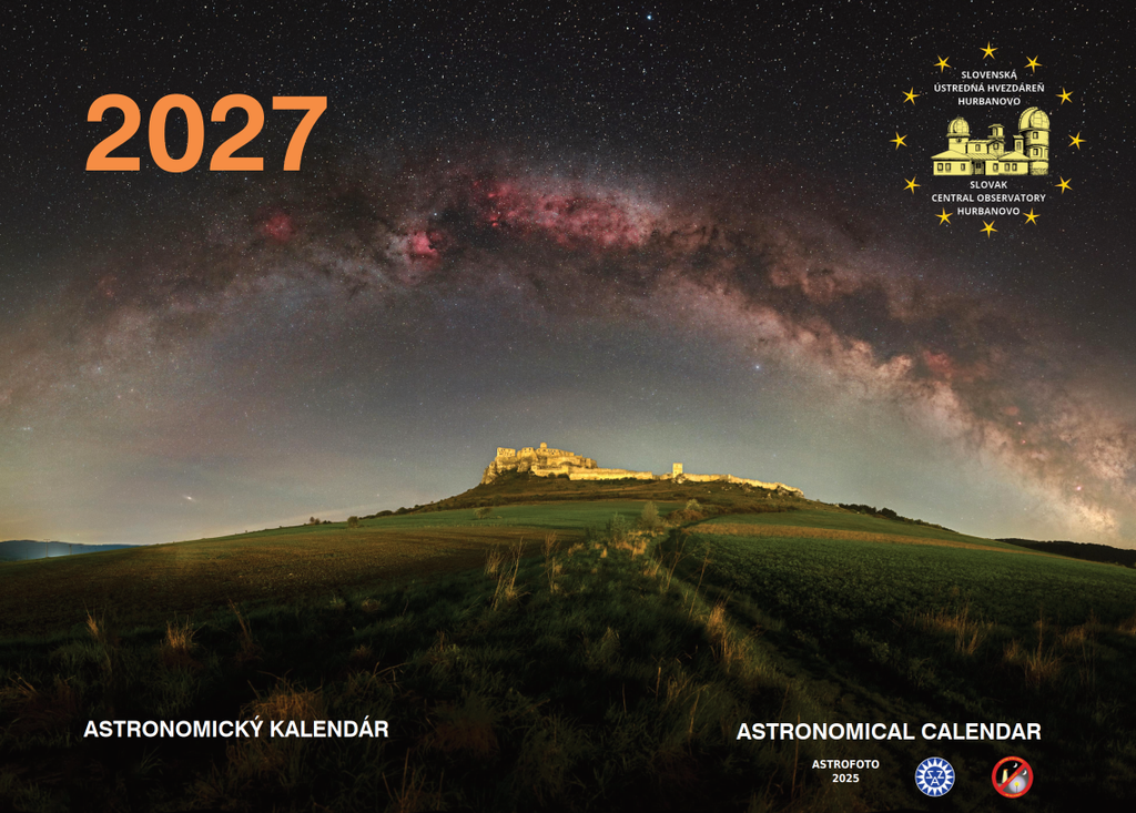 Predná obálka Astronomického kalendára 2027